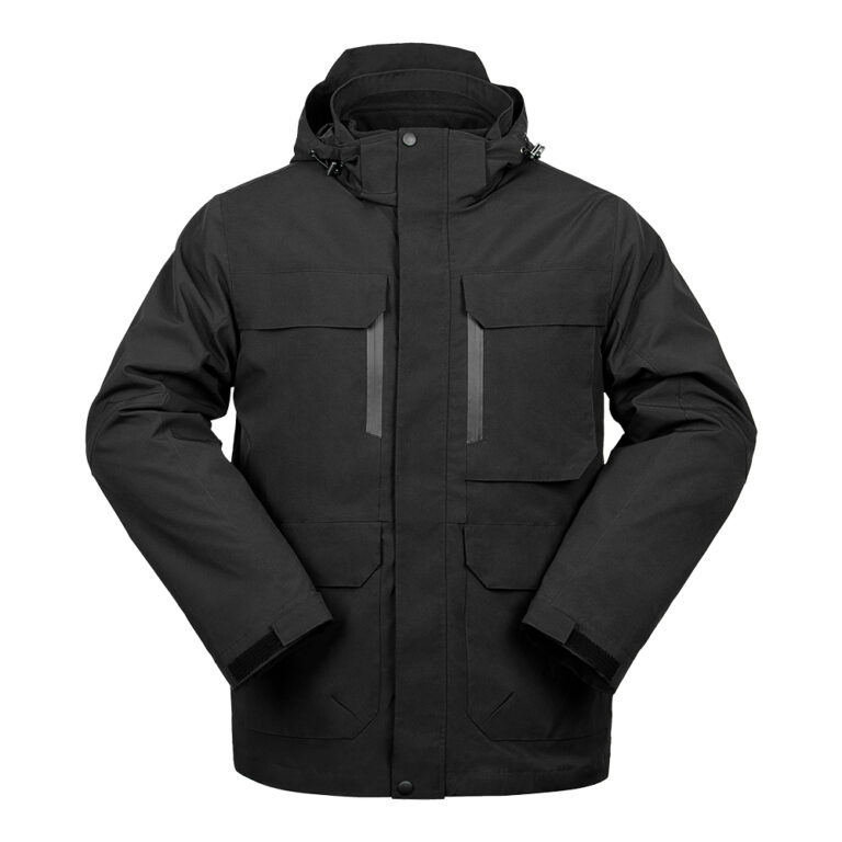 Black 3 in 1 Outdoor Military Jacket