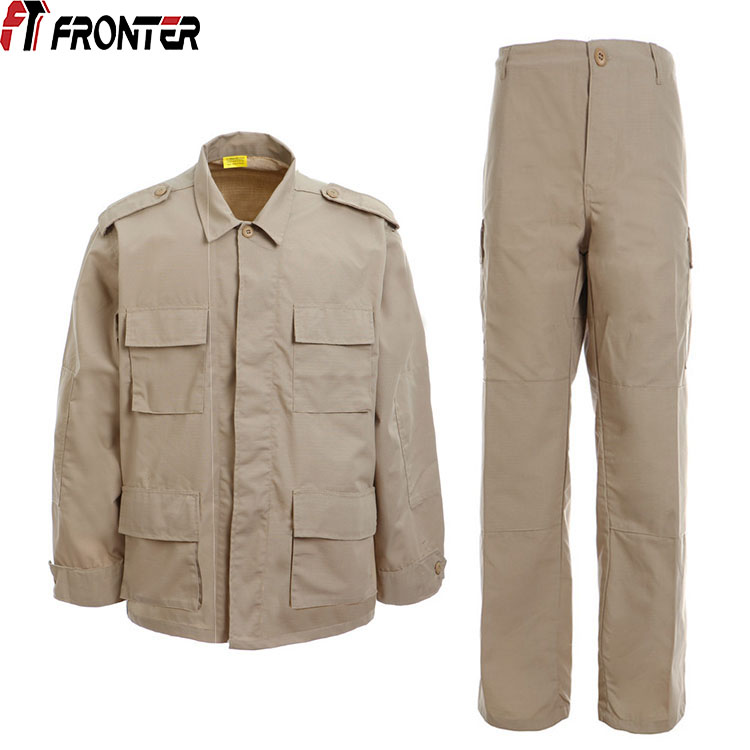 Khaki Combat Military Uniform(Customized)
