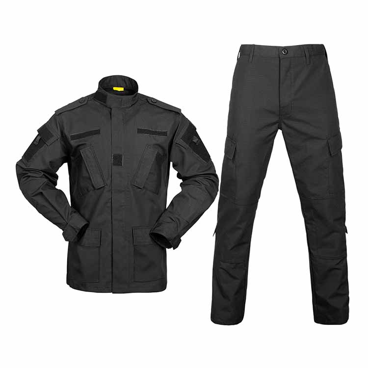 Black Army Uniform Multiple pockets